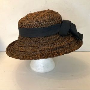 HELEN KAMINSKI Australia Straw Hat, Black Accent Ribbon.